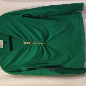 Michael Kors top with zippered front